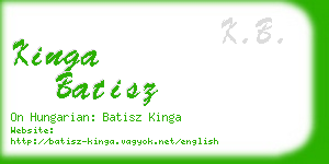 kinga batisz business card